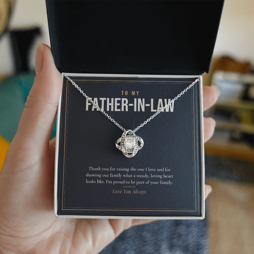 Love Knot Necklace for Father-in-Law