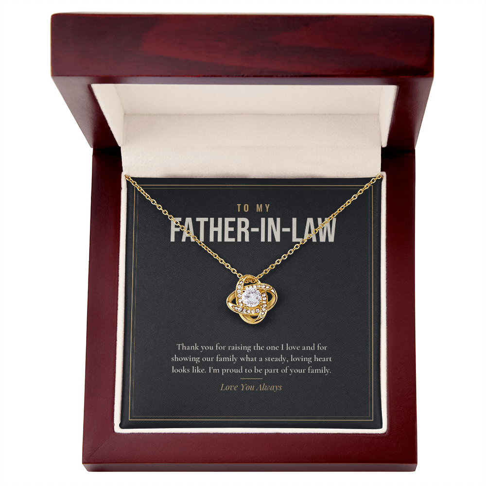 Love Knot Necklace for Father-in-Law