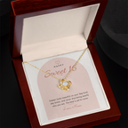 Sweet 16 Love Knot Necklace for Daughter – Modern Card