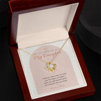 Wedding Day Love Knot Necklace for Bride – Modern Card