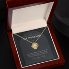 Anniversary Love Knot Necklace for Husband – Modern Card