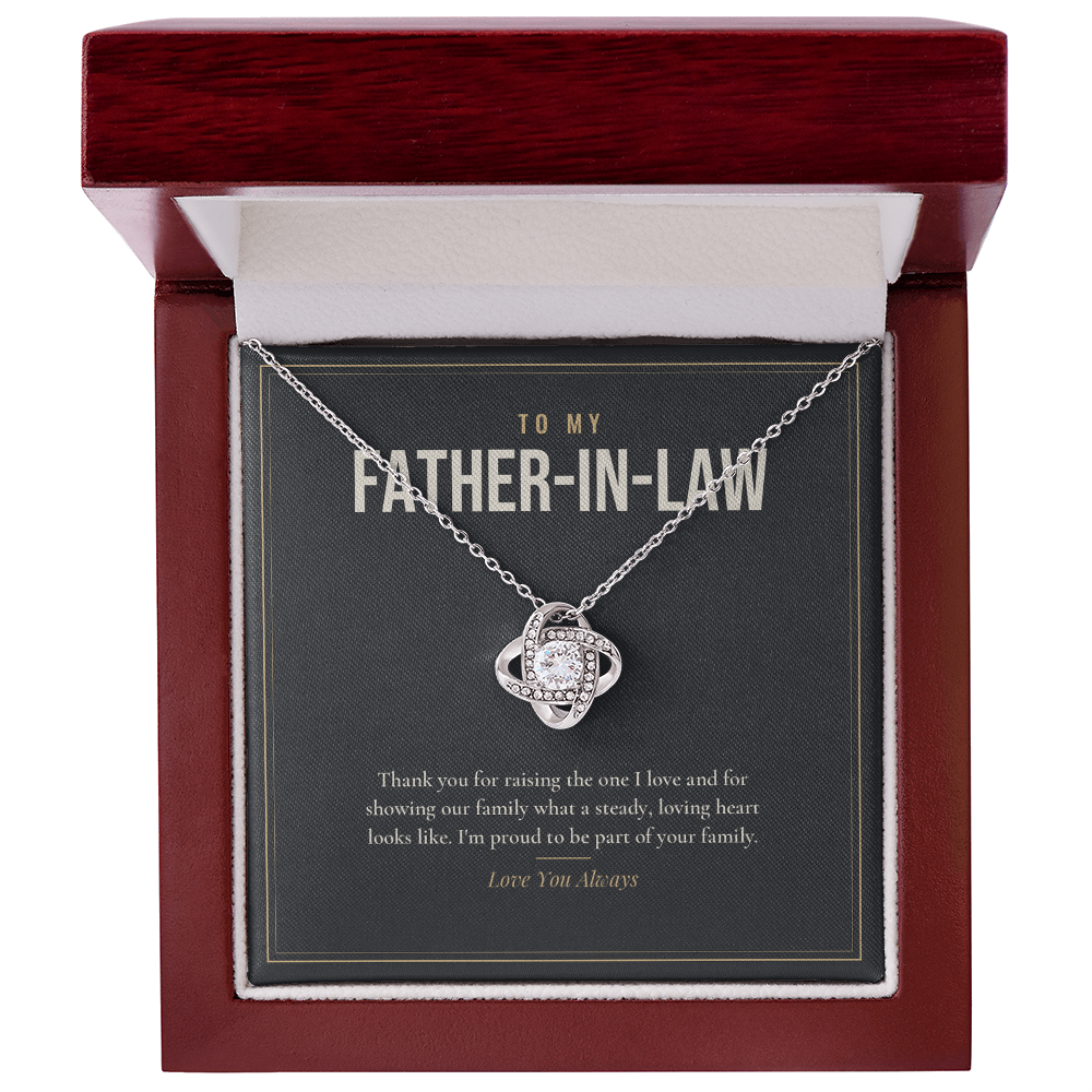 Love Knot Necklace for Father-in-Law