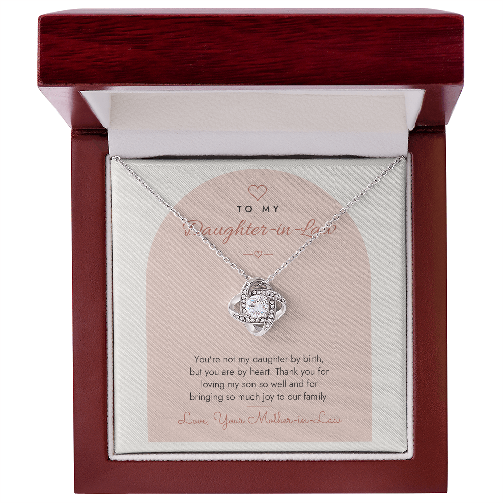 Love Knot Necklace for Daughter-in-Law – Modern Card