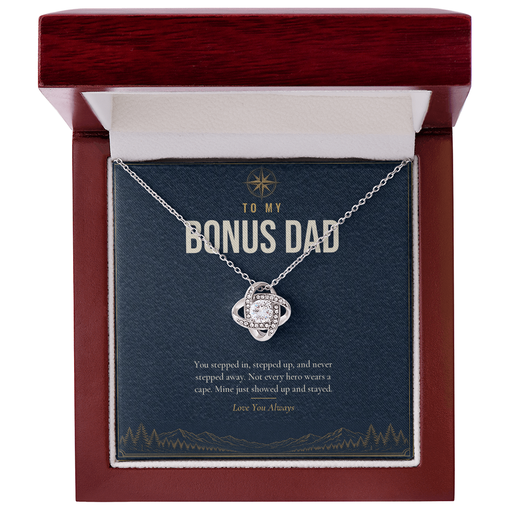 Love Knot Necklace for Bonus Dad