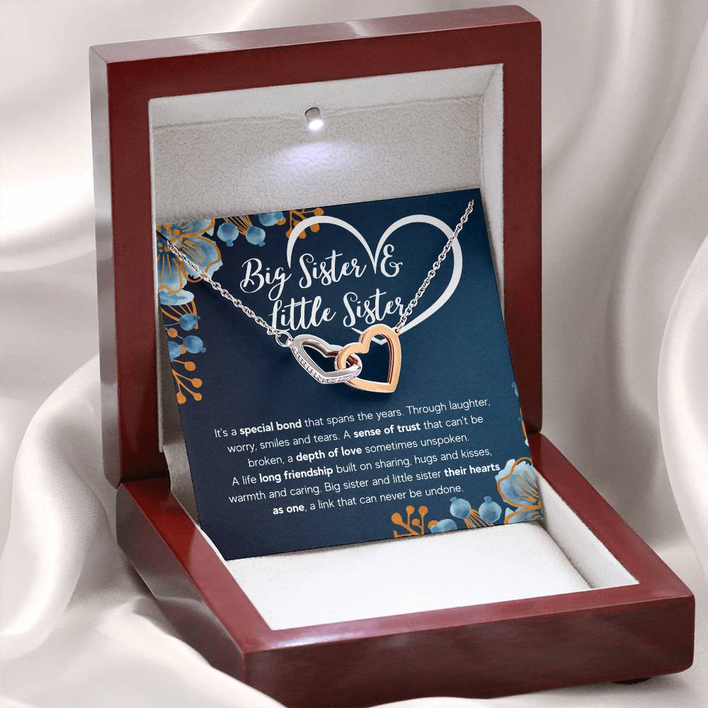 To My Sister – Bond – Interlocking Necklace Gift Set
