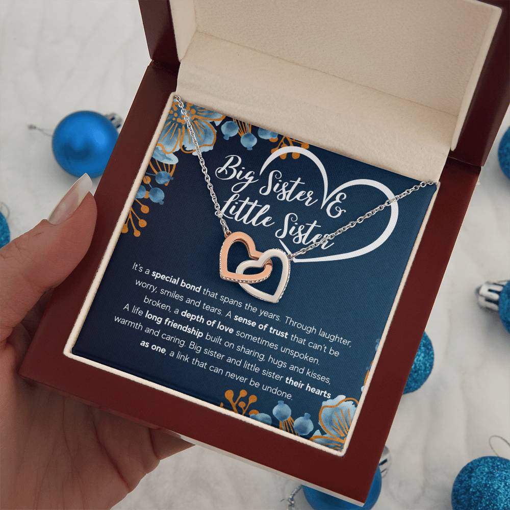 To My Sister – Bond – Interlocking Necklace Gift Set