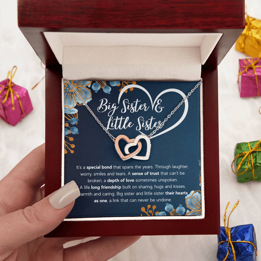 To My Sister – Bond – Interlocking Necklace Gift Set