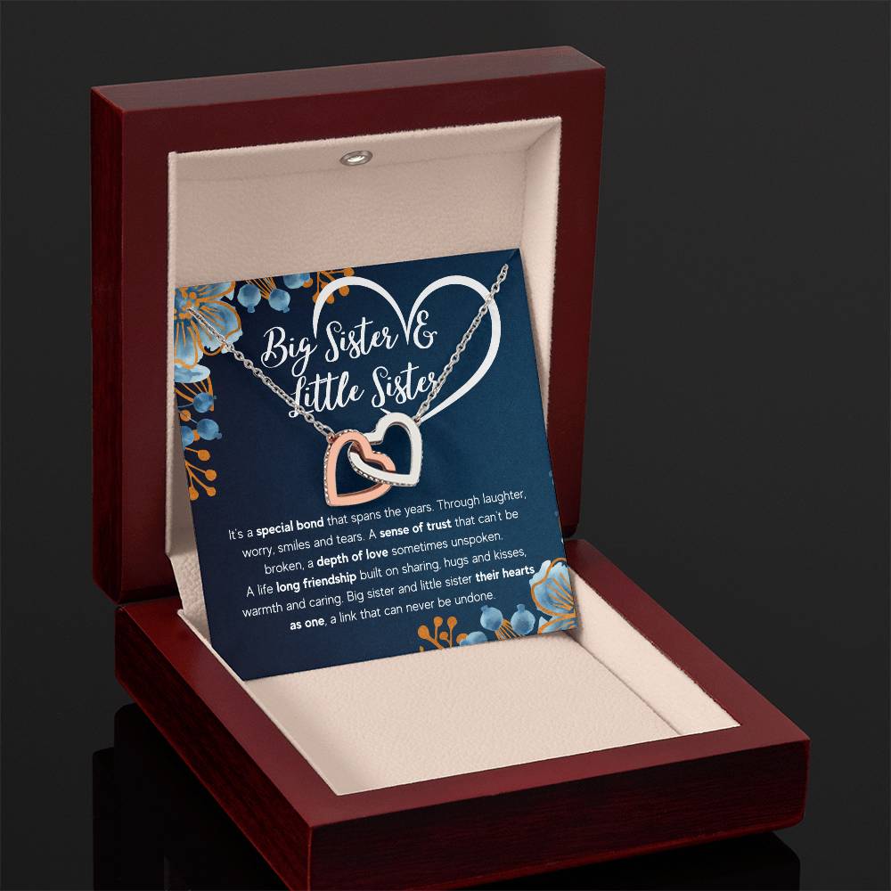 To My Sister – Bond – Interlocking Necklace Gift Set