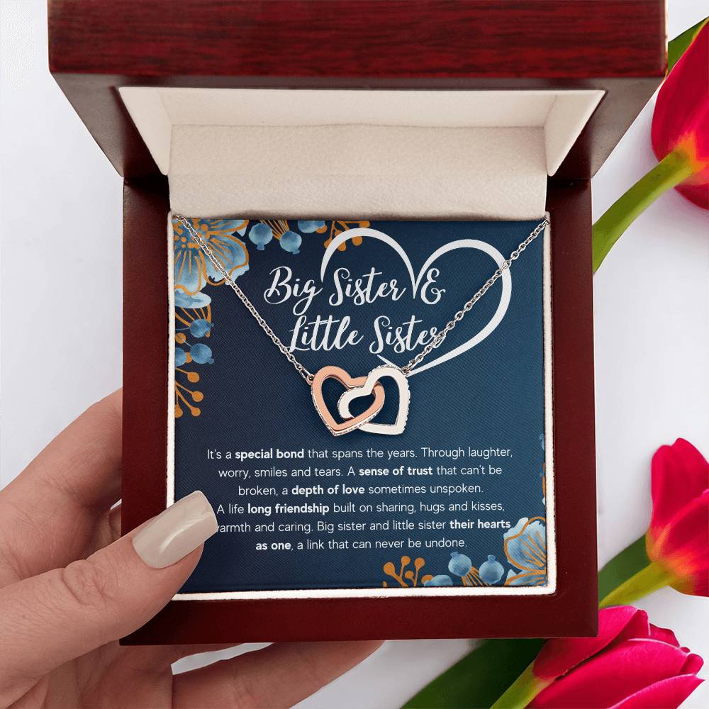 To My Sister – Bond – Interlocking Necklace Gift Set