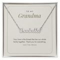 Custom Name Necklace for Grandma – The Thread That Ties Us Together – Modern Card