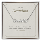 Custom Name Necklace for Grandma – The Thread That Ties Us Together – Modern Card