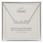 Custom Name Necklace for Mimi – One of Life's Sweetest Gifts – Modern Card