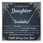 To My Daughter – Chapters – Squeezed Name Necklace Gift Set