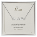 Custom Name Necklace for Mom – Your Name Is Written On My Heart – Modern Card