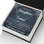 To My Daughter – Chapters – Squeezed Name Necklace Gift Set