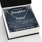 To My Daughter – Chapters – Squeezed Name Necklace Gift Set