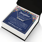 To My Daughter – Braver – Name Necklace Gift Set