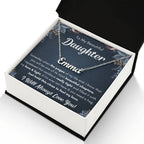 To My Daughter – Chapters – Squeezed Name Necklace Gift Set