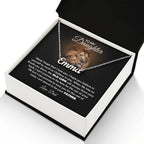 To My Daughter – Old Lion – Name Necklace Gift Set