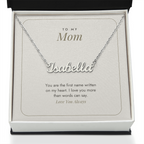 Custom Name Necklace for Mom – Your Name Is Written On My Heart – Modern Card