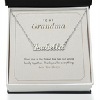 Custom Name Necklace for Grandma – The Thread That Ties Us Together – Modern Card