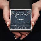 To My Daughter – Chapters – Squeezed Name Necklace Gift Set