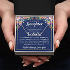 To My Daughter – Braver – Name Necklace Gift Set
