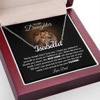 To My Daughter – Old Lion – Name Necklace Gift Set