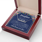 To My Daughter – Braver – Name Necklace Gift Set
