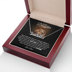 To My Daughter – Old Lion – Name Necklace Gift Set