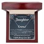 To My Daughter – Chapters – Squeezed Name Necklace Gift Set