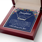 To My Daughter – Braver – Name Necklace Gift Set