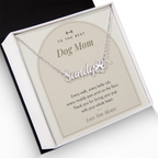 Paw Print Name Necklace for Dog Mom with personalized pet name, image 2