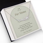 Paw Print Name Necklace from the Dog with personalized pet name, image 2