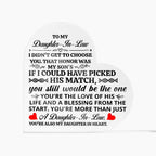 To My Daughter-in-Law – Honor – Heart Acrylic Plaque