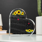 To My Daughter – Proud – Acrylic Heart Plaque