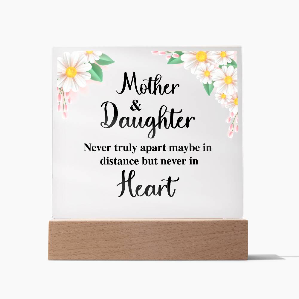 To My Daughter – Distance – Square Acrylic Plaque