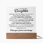 To My Daughter – Chapters – Square Plaque