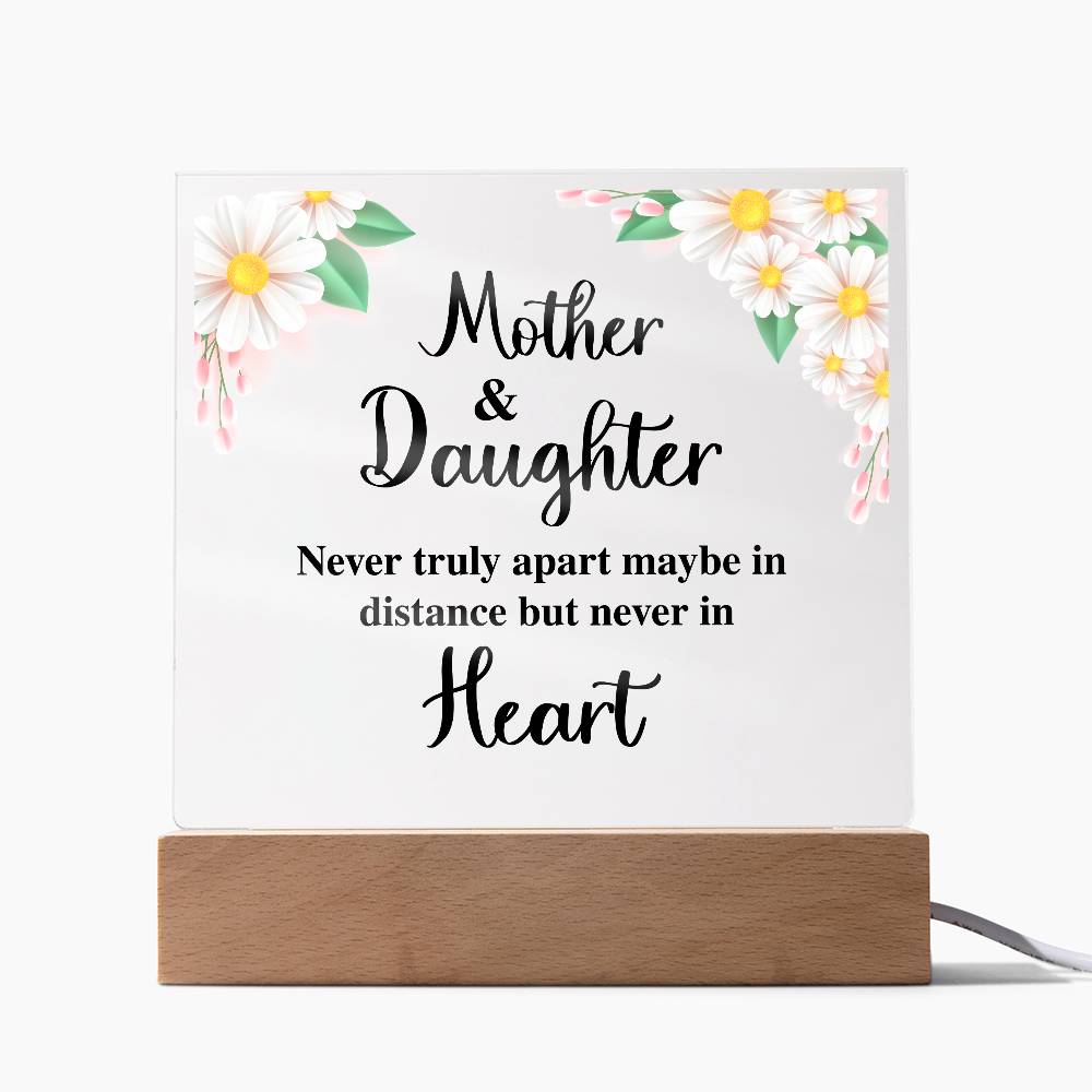 To My Daughter – Distance – Square Acrylic Plaque
