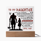 To My Daughter – Aim for the Skies – Acrylic Plaque