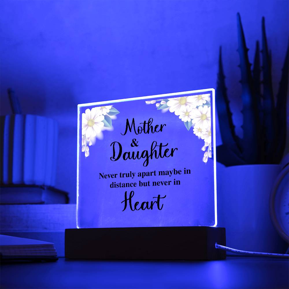 To My Daughter – Distance – Square Acrylic Plaque