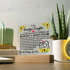 To My Daughter – Square Acrylic Plaque
