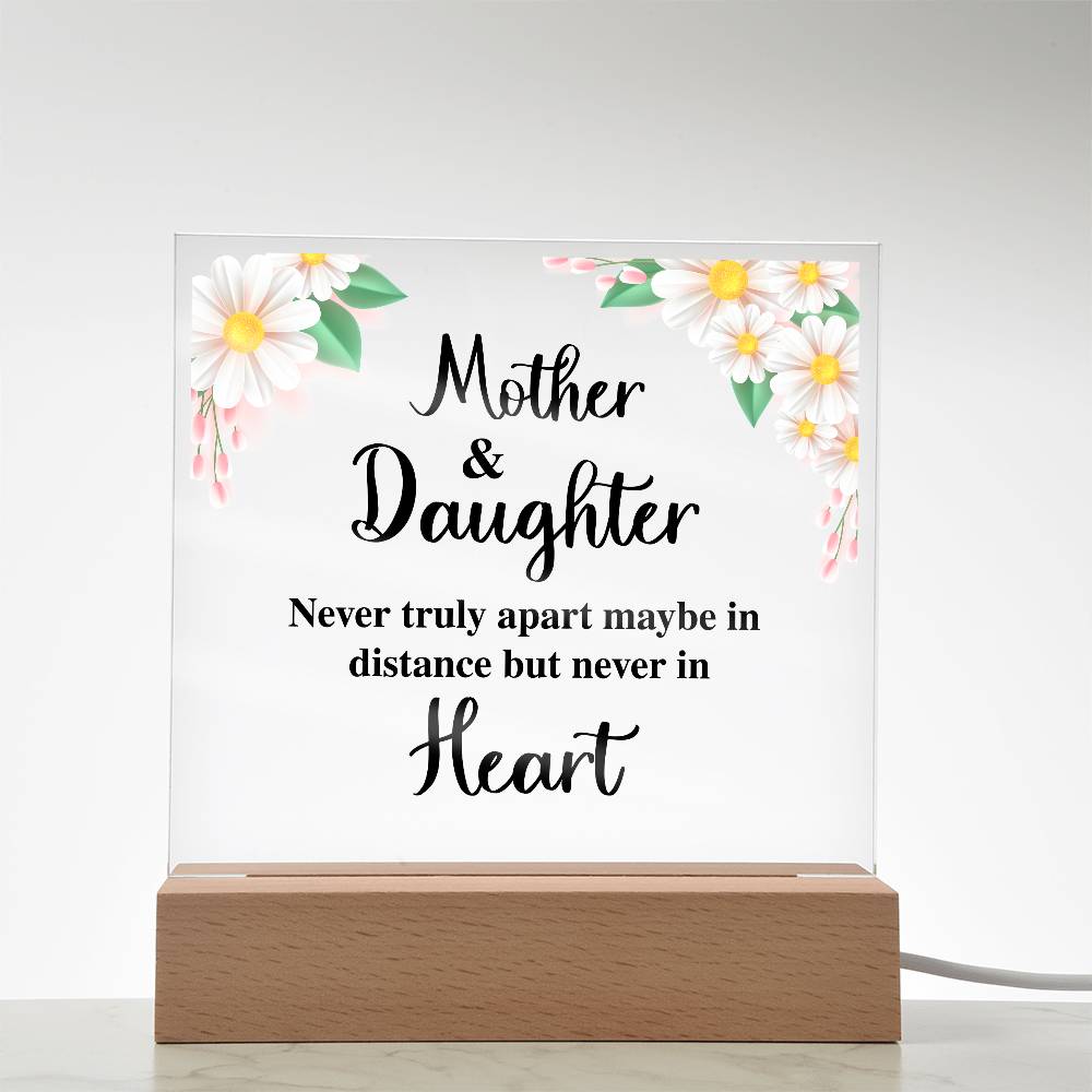 To My Daughter – Distance – Square Acrylic Plaque