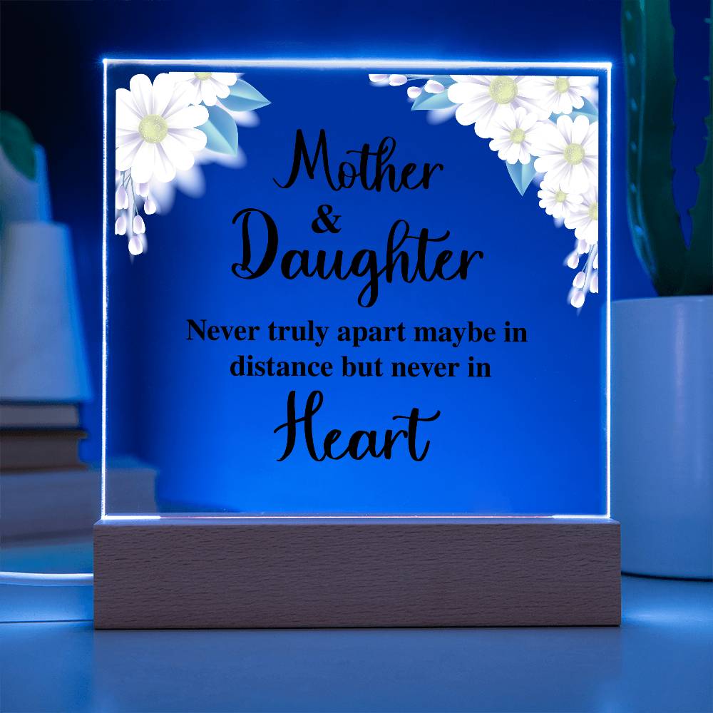 To My Daughter – Distance – Square Acrylic Plaque