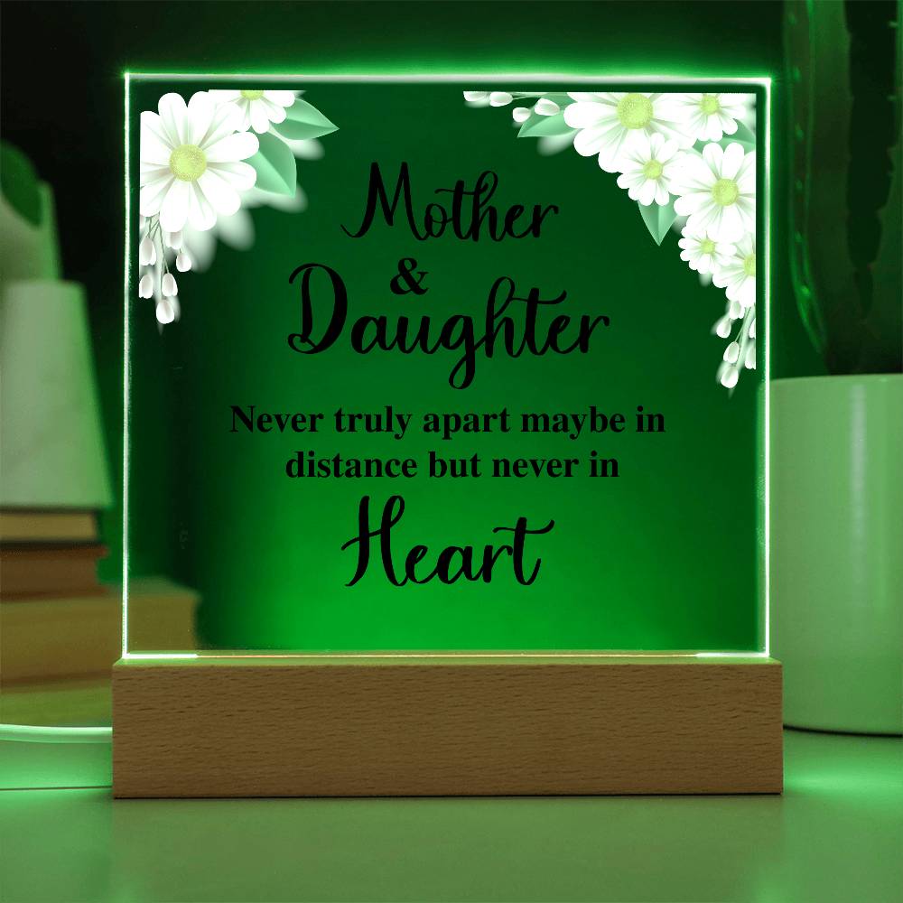 To My Daughter – Distance – Square Acrylic Plaque
