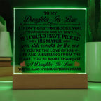 To My Daughter-in-Law – Honor – Square Acrylic Plaque