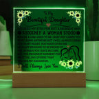 To My Daughter – Square Acrylic Plaque