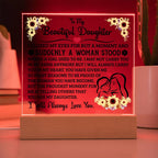 To My Daughter – Square Acrylic Plaque