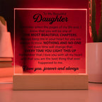 To My Daughter – Chapters – Square Plaque