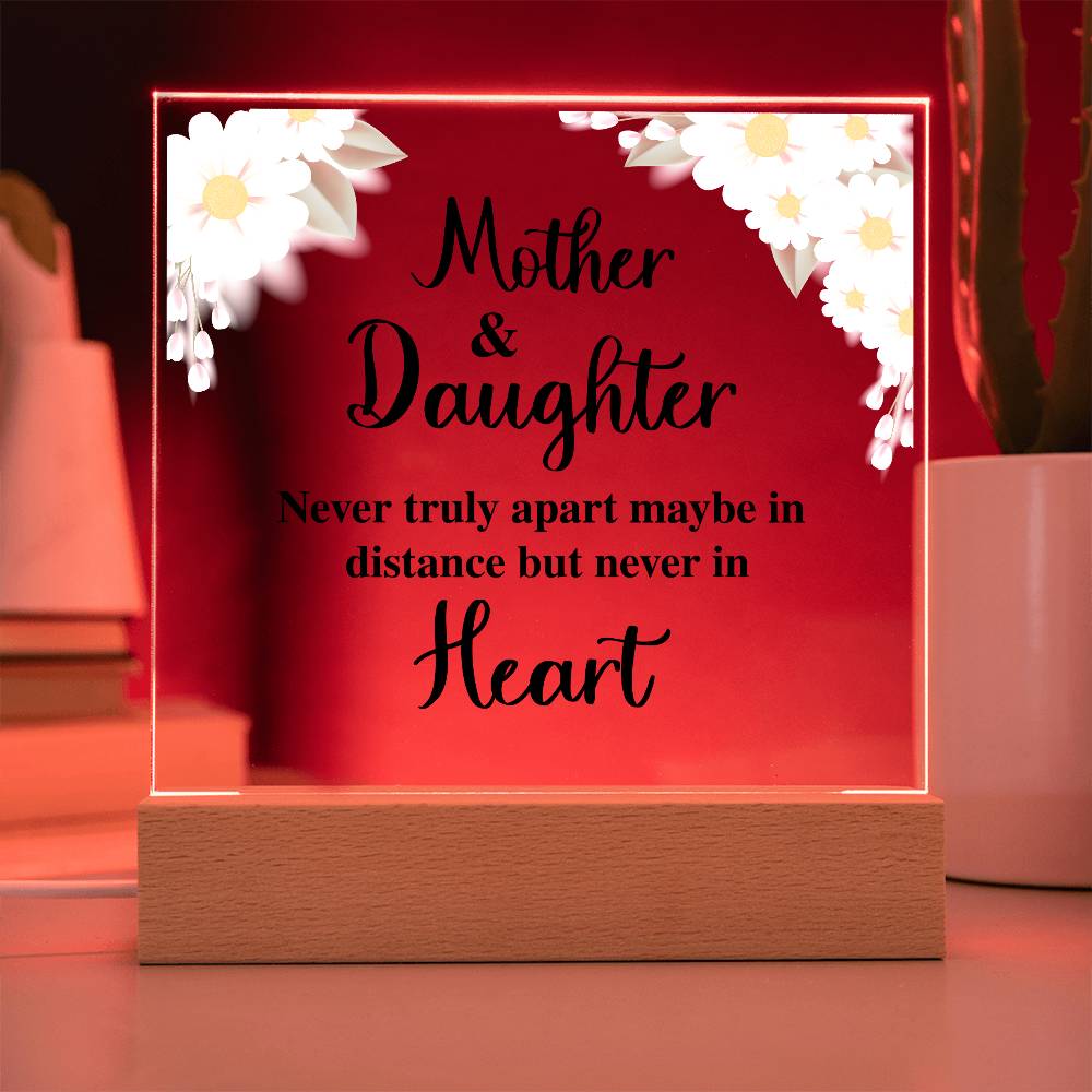 To My Daughter – Distance – Square Acrylic Plaque